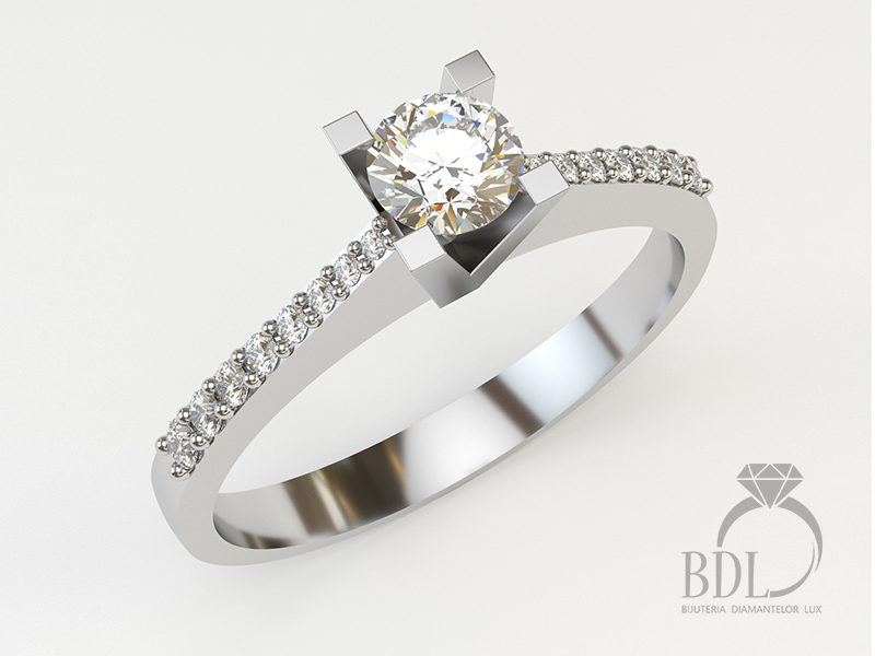 perfect realizate & splendide | Inele de Logodna cu Diamant | Inele de logodnă tip solitaire side stone